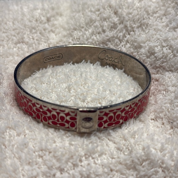 Coach Jewelry - Coach Orange and Silver Bangle Bracelet
